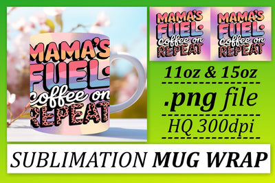 Artistic mug wraps, showcase your unique flair! , Mothers Day Sublimation afrosvg 
