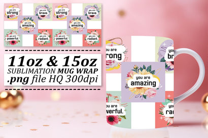 Artistic mug wraps, showcase your unique flair! , Quote Sublimation afrosvg 