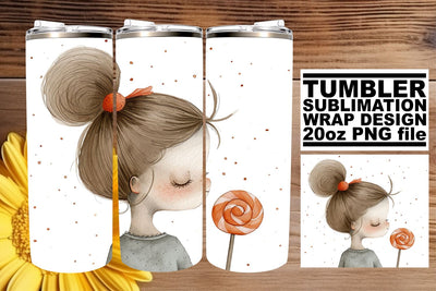 Artistic Watercolor Boho Children Tumbler Graphics Sublimation afrosvg 