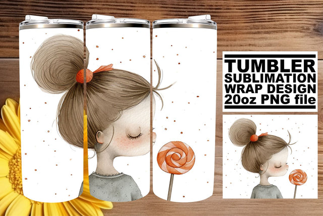 Artistic Watercolor Boho Children Tumbler Graphics Sublimation afrosvg 