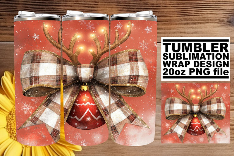 Artistic wrap, perfect for your sublimation journey! , Christmas Bow Sublimation afrosvg 