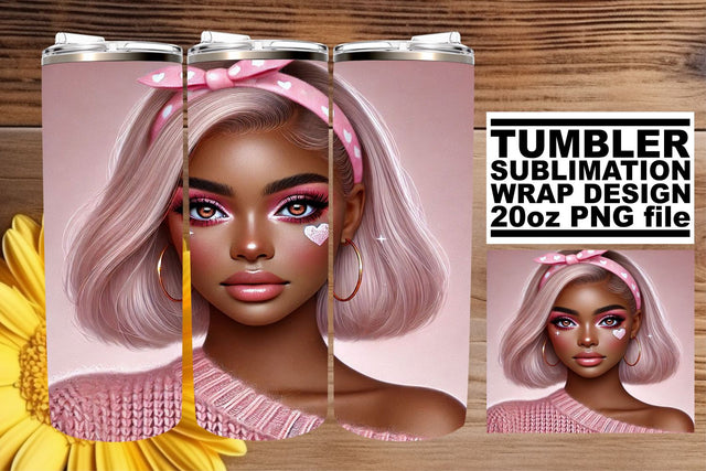 Artistic wrap, perfect for your sublimation journey! , Love Girl Sublimation afrosvg 