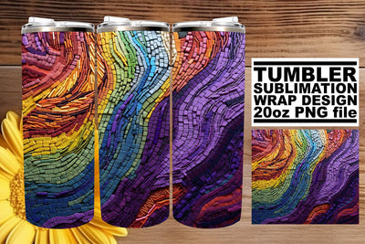 Artistry in 3D: Tumbler Wrap with Elegance Sublimation afrosvg 