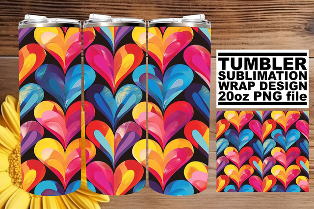 Artistry in Sublimation: Heart Tumbler Magic Sublimation afrosvg 