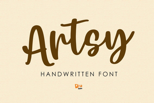Artsy Font Dm Letter Studio 