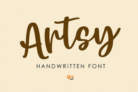 Artsy Font Dm Letter Studio 