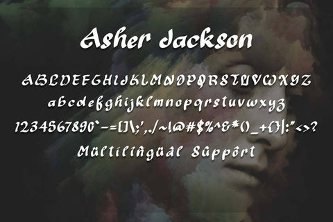 Asher Jackson Font Prasetya Letter 