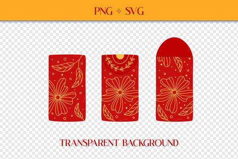 Asian Red Envelopes PNG Clipart | Angpao Hongbao Traditional Chinese, Korean, Taiwanese Gifts Money | Lucky Coins Clip Art Digital Download SVG AnnaViolet_store 