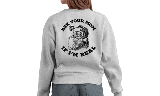 Ask Your Mom Christmas PNG | Funny Santa Design | Adult Holiday Humor Sublimation Typography Sublimation Print Perfect Design Shop 