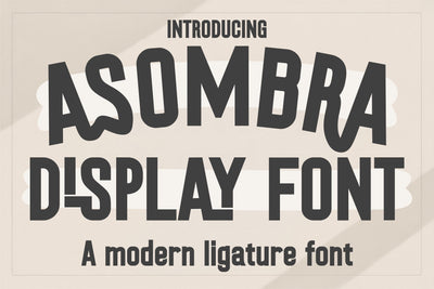 Asombra Font - Sans Font, Tall Font, Cricut Fonts, Retro Font, Procreate Fonts, Fonts for Cricut, Bold Font, Block Font, Teacher Font Font TonisArtStudio 