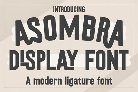 Asombra Font - Sans Font, Tall Font, Cricut Fonts, Retro Font, Procreate Fonts, Fonts for Cricut, Bold Font, Block Font, Teacher Font Font TonisArtStudio 