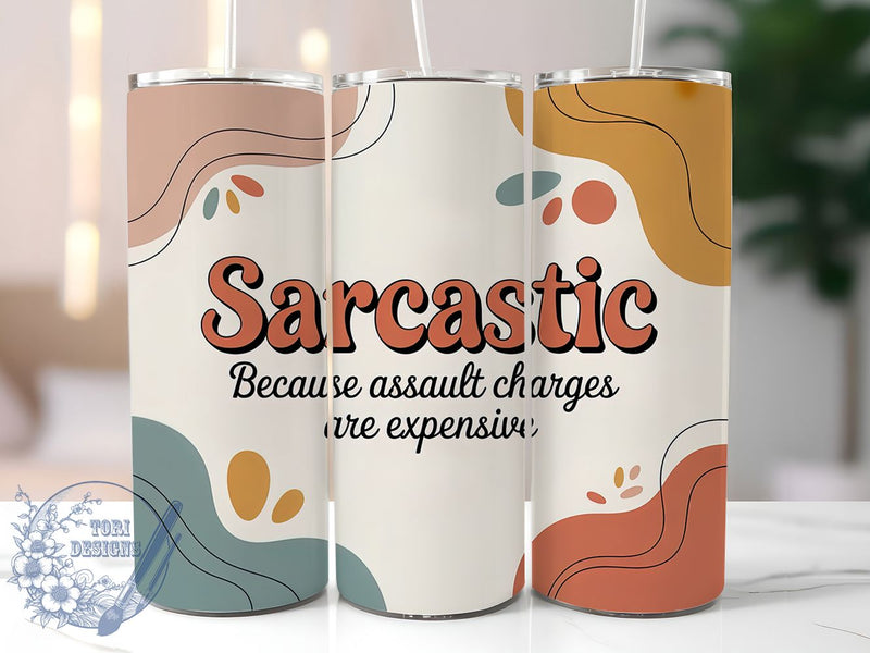 Assault Charges Expensive 20oz Tumbler, Sarcastic Humor Tumbler, Funny ...