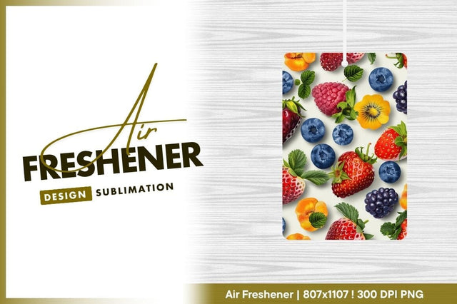 Assorted Berries and Flowers on a Light Background Food Illustration Sublimation Regulrcrative 