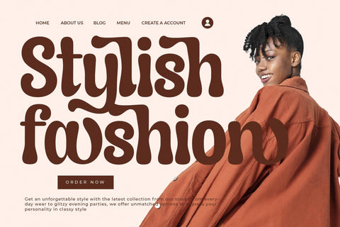 Asterah Quirkyn - Chunky Groovy Font Font Letterena Studios 