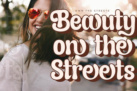 Asterah Quirkyn - Chunky Groovy Font Font Letterena Studios 