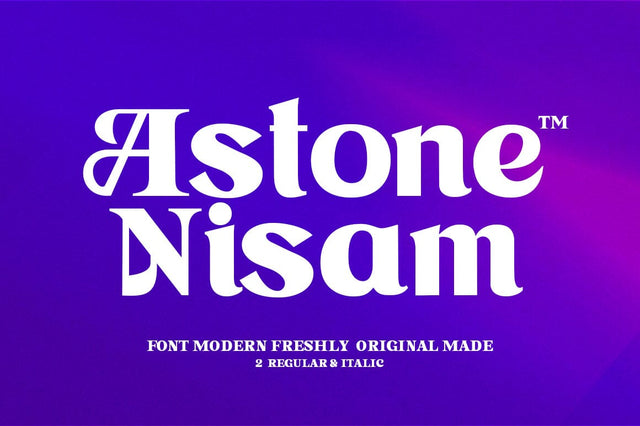 Astone Nisam Font gatype 