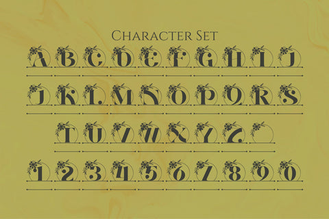 Astrid Monogram Line Font Dm Letter Studio 