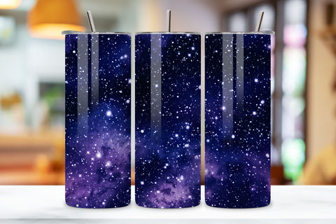 Astro Nebula Shimmer Ombre Tumbler Wrap, seamless wrap png Sublimation FloridPrintables 
