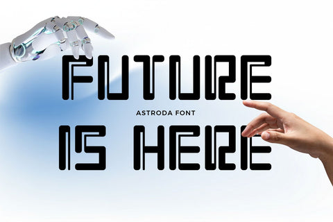 Astroda — the geometry of the future, engineered for visionaries Typeface Font Mozzatype 