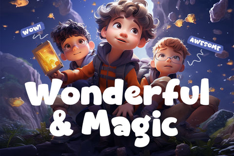 ASTROKIDS - Game Font Font Mozarella 