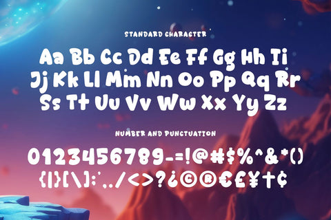 ASTROKIDS - Game Font Font Mozarella 