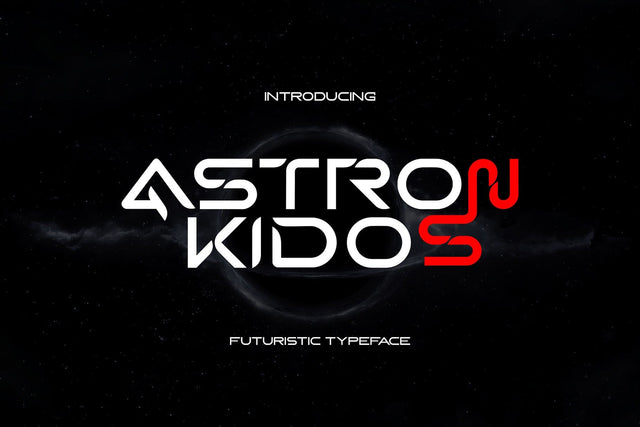 Astron Kidos - Clean Futuristic Font Font Mozzatype 