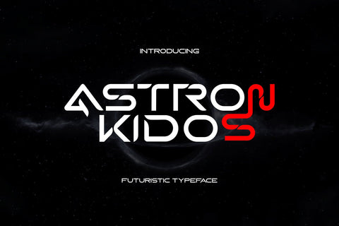 Astron Kidos - Clean Futuristic Font Font Mozzatype 