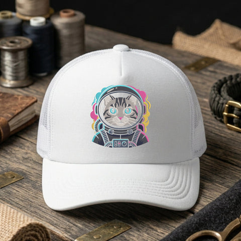 Astronaut Cat Embroidery Design – Cute Space Kitty Colorful Galaxy Cat Machine Embroidery File Embroidery/Applique DESIGNS PatternFeed8 