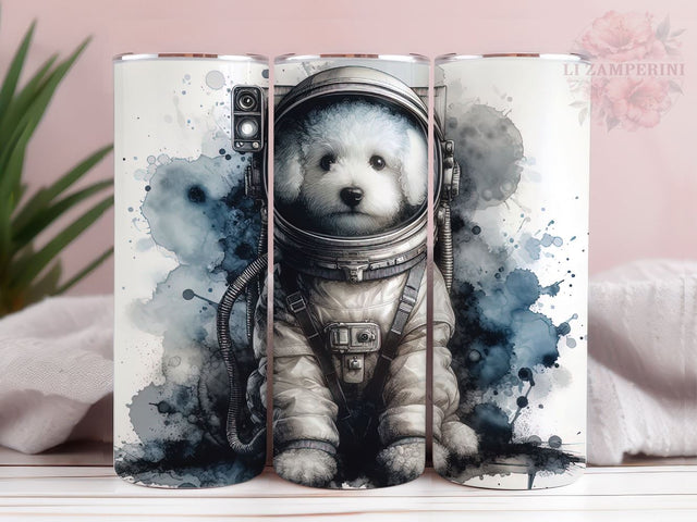 Astronaut Dog in Space Tumler PNG, Funny Animal in Space 20oz Tumbler Wrap PNG, Straight & Tapered Tumbler Wrap, Instant Digital Download Sublimation Li Zamperini 