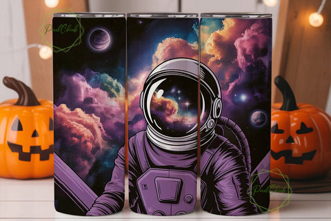Astronaut Galaxy 20oz Tumbler Wrap Sublimation PixelChick 