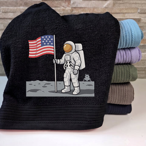 Astronaut Moon Swing Embroidery Design – Space Explorer Crescent Moon Astronaut Machine Embroidery File Embroidery/Applique DESIGNS PatternFeed8 