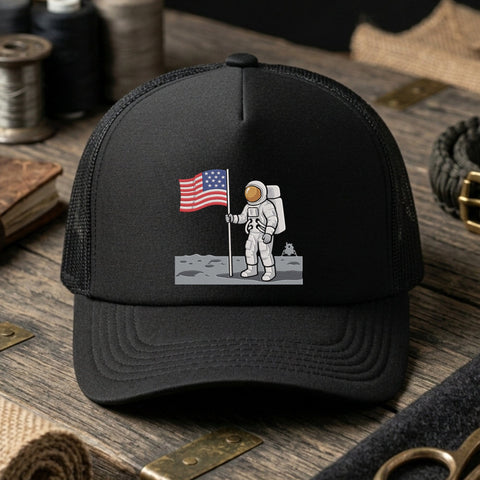 Astronaut Moon Swing Embroidery Design – Space Explorer Crescent Moon Astronaut Machine Embroidery File Embroidery/Applique DESIGNS PatternFeed8 