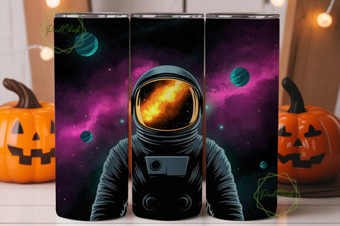 Astronaut Nebula 20oz Tumbler Wrap Sublimation PixelChick 