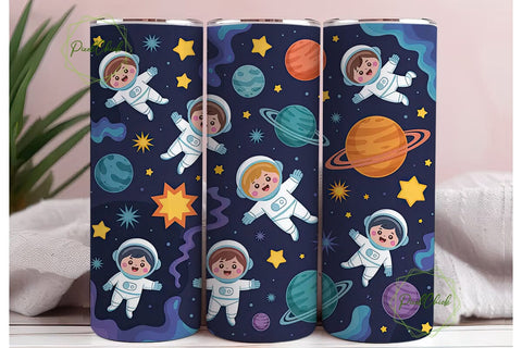 Astronaut Space 20oz Tumbler Wrap Sublimation PixelChick 