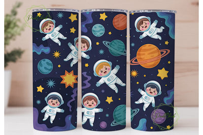 Astronaut Space 20oz Tumbler Wrap Sublimation PixelChick 