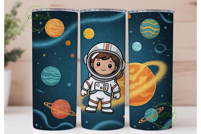 Astronaut Space 20oz Tumbler Wrap Sublimation PixelChick 
