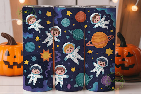 Astronaut Space 20oz Tumbler Wrap Sublimation PixelChick 