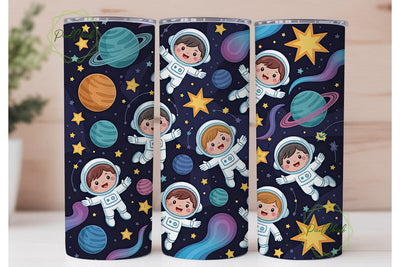 Astronaut Space 20oz Tumbler Wrap Sublimation PixelChick 