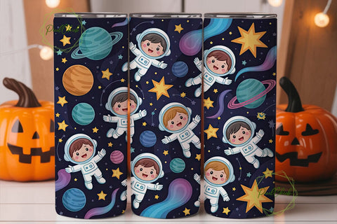 Astronaut Space 20oz Tumbler Wrap Sublimation PixelChick 
