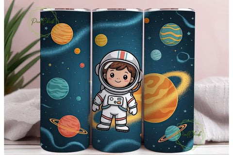 Astronaut Space 20oz Tumbler Wrap Sublimation PixelChick 