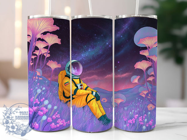 Astronaut Space Galaxy Tumbler Wrap, Space Galaxy Sublimation, Cosmic Drinkware Design, 20oz Skinny Tumbler Wrap, Outer Space Sublimation Wrap, Planet And Stars Tumbler, Sci Fi Galaxy Design Sublimation ToriDesigns 