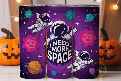 Astronaut Space Tumbler Wrap Sublimation PixelChick 