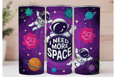 Astronaut Space Tumbler Wrap Sublimation PixelChick 