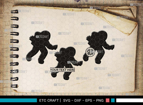 Astronauts Monogram, Astronauts Silhouette, Astronauts SVG, Space Suit Svg, Space Man Svg, Planet Svg, Space Ship Svg, SB00514 SVG ETC Craft 
