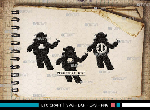 Astronauts Monogram, Astronauts Silhouette, Astronauts SVG, Space Suit Svg, Space Man Svg, Planet Svg, Space Ship Svg, SB00514 SVG ETC Craft 