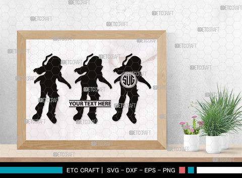 Astronauts Monogram, Astronauts Silhouette, Astronauts SVG, Space Suit Svg, Space Man Svg, Planet Svg, Space Ship Svg, SB00514 SVG ETC Craft 
