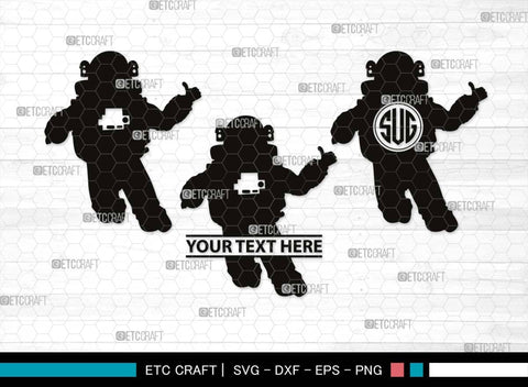 Astronauts Monogram, Astronauts Silhouette, Astronauts SVG, Space Suit Svg, Space Man Svg, Planet Svg, Space Ship Svg, SB00514 SVG ETC Craft 