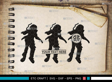 Astronauts Monogram, Astronauts Silhouette, Astronauts SVG, Space Suit Svg, Space Man Svg, Planet Svg, Space Ship Svg, SB00514 SVG ETC Craft 