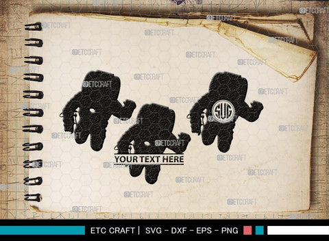 Astronauts Monogram, Astronauts Silhouette, Astronauts SVG, Space Suit Svg, Space Man Svg, Planet Svg, Space Ship Svg, SB00514 SVG ETC Craft 