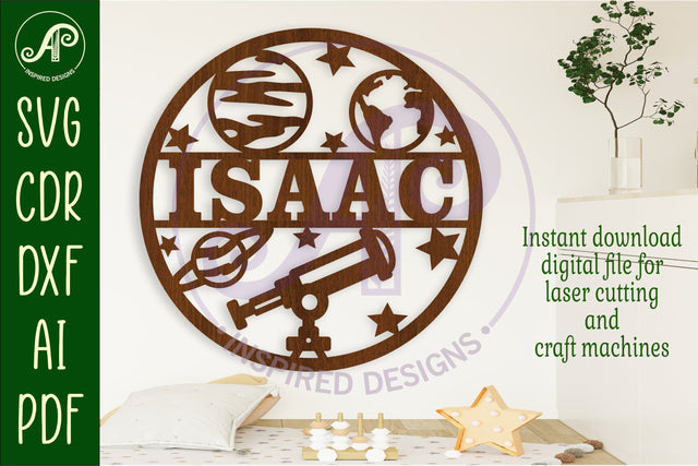 Astronomy, space name sign svg laser SVG APInspireddesigns 